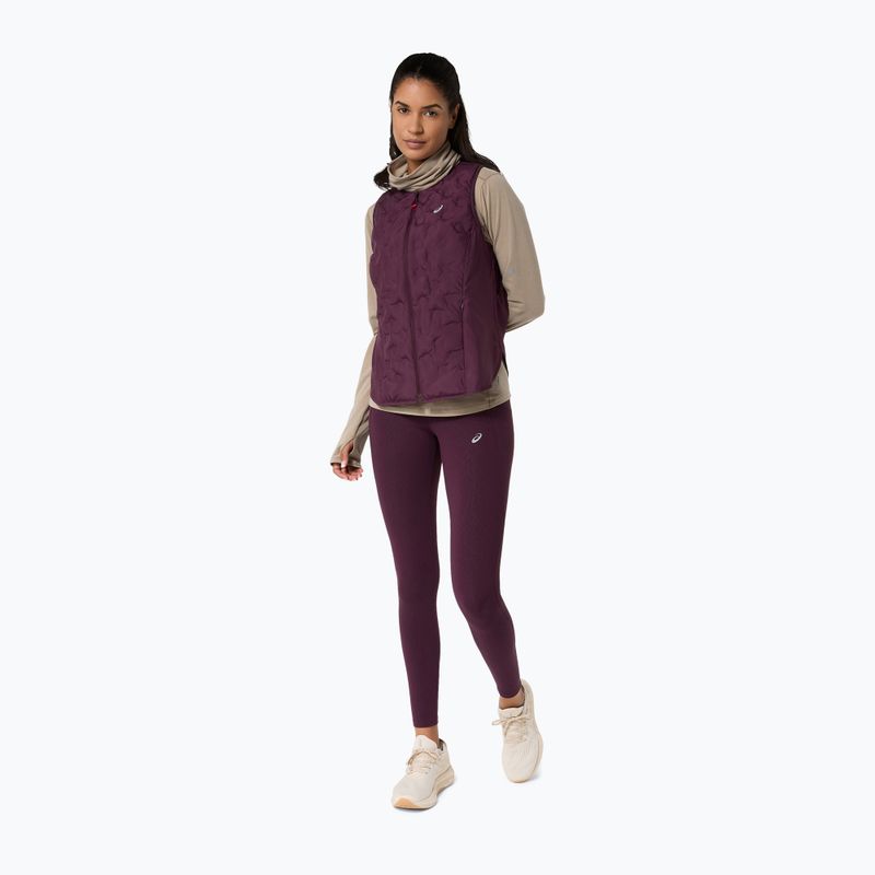 Vestă de alergare pentru femei Asics Nagino Run Padded Gilet dark aubergine 2