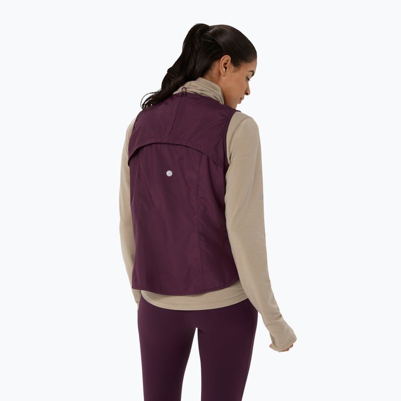 Vestă de alergare pentru femei Asics Nagino Run Padded Gilet dark aubergine 3
