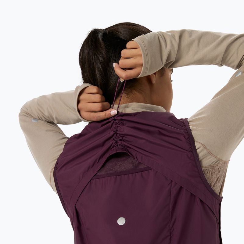 Vestă de alergare pentru femei Asics Nagino Run Padded Gilet dark aubergine 6