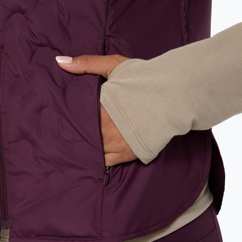 Vestă de alergare pentru femei Asics Nagino Run Padded Gilet dark aubergine 7