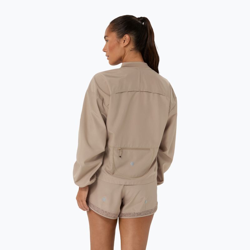 Geacă de alergare pentru femei ASICS Nagino Run Adjustable Jacket greige 3