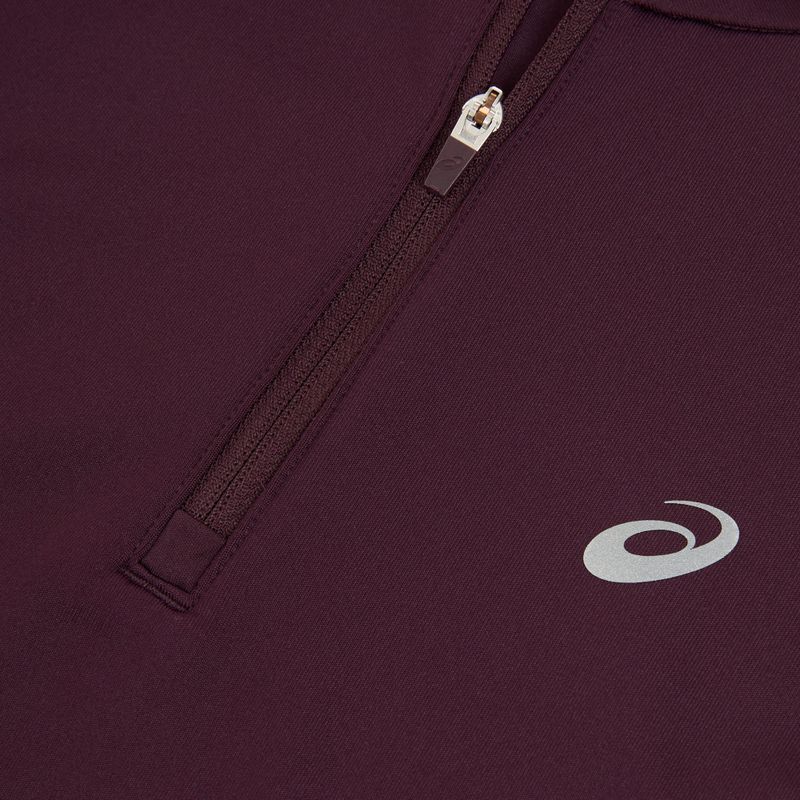 Longsleeve de alergare pentru femei ASICS Core 1/2 Zip Winter Top dark aubergine 3