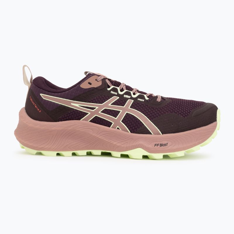 Încălțăminte de alergare pentru femei Asics Trabuco Terra 3 Dark Aubergine/Illuminate Yellow 2