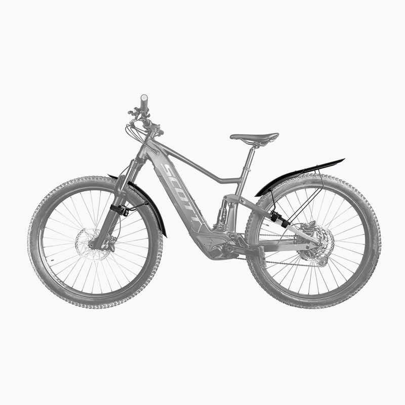 Apărătoare de noroi pentru bicicletă Topeak Tetrafender M1&M2 set black 4