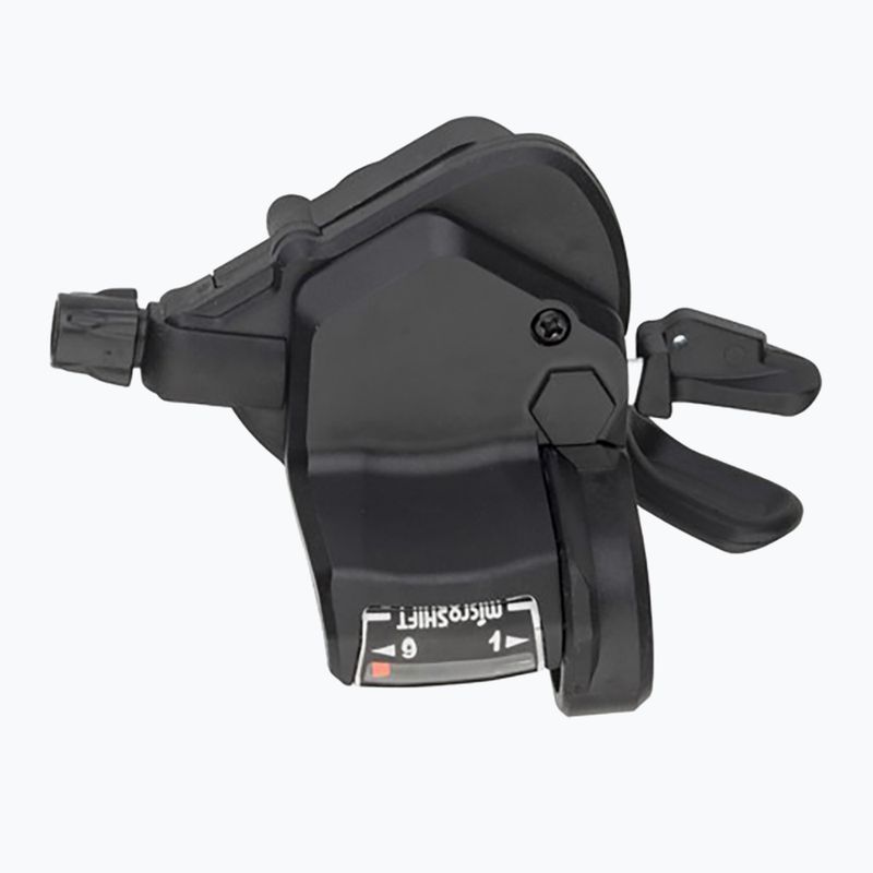 Manete schimbător cu indicator optic dreapta + stânga microSHIFT TS39 2x9 Thumb Tap 2