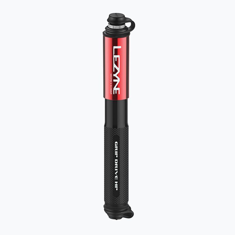 Pompă de bicicletă Lezyne Grip Drive HP S ABS FLEX 120psi red