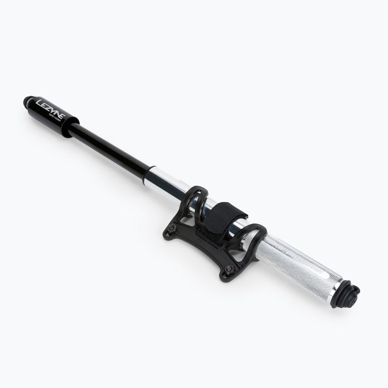 Pompă de bicicletă Lezyne Grip Drive HP M Abs Flex presta/schreder 120psi argintiu LZN-1-MP-GRIPHP-V1M06 2