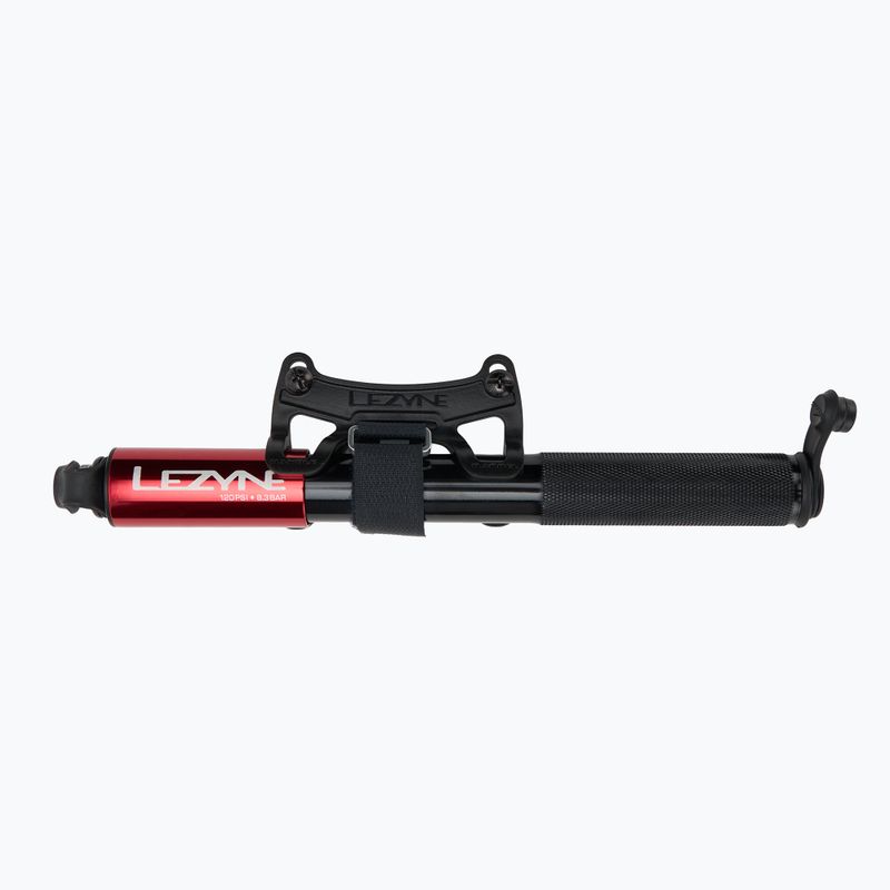 Pompă de bicicletă Lezyne Grip Drive HP M ABS FLEX 120psi red 2