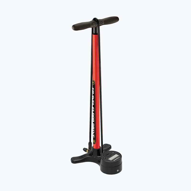 Pompă de bicicletă Lezyne Gravel Digital Drive red