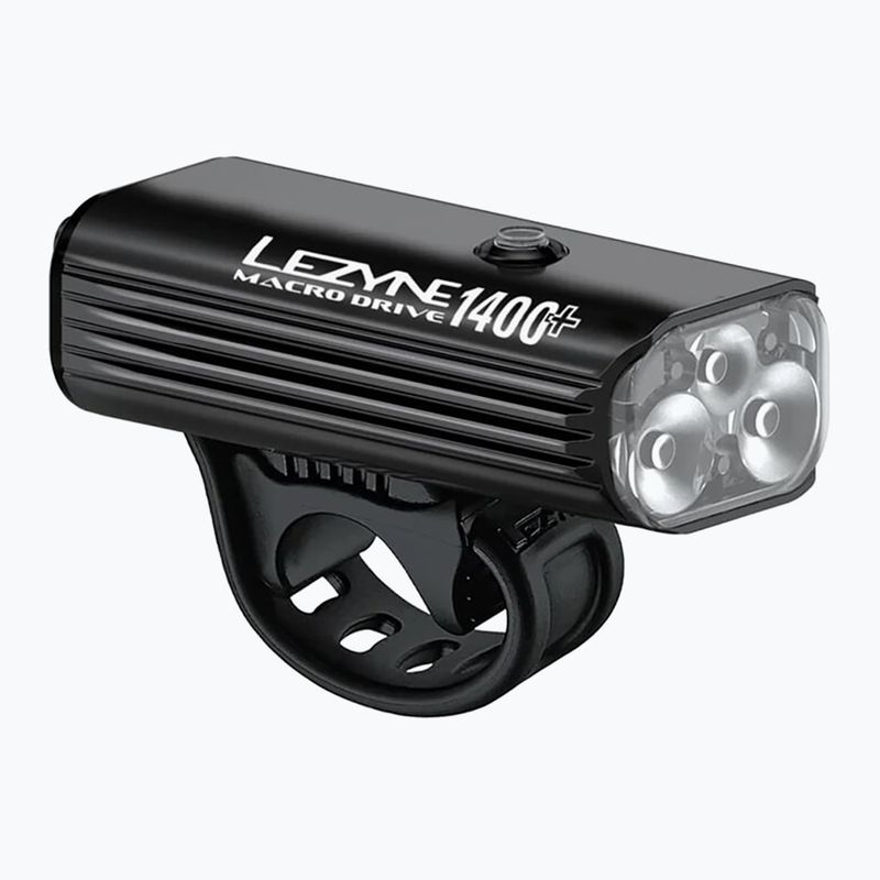Lezyne Macro Drive 1400+ Lampă de bicicletă față negru satinat pentru biciclete