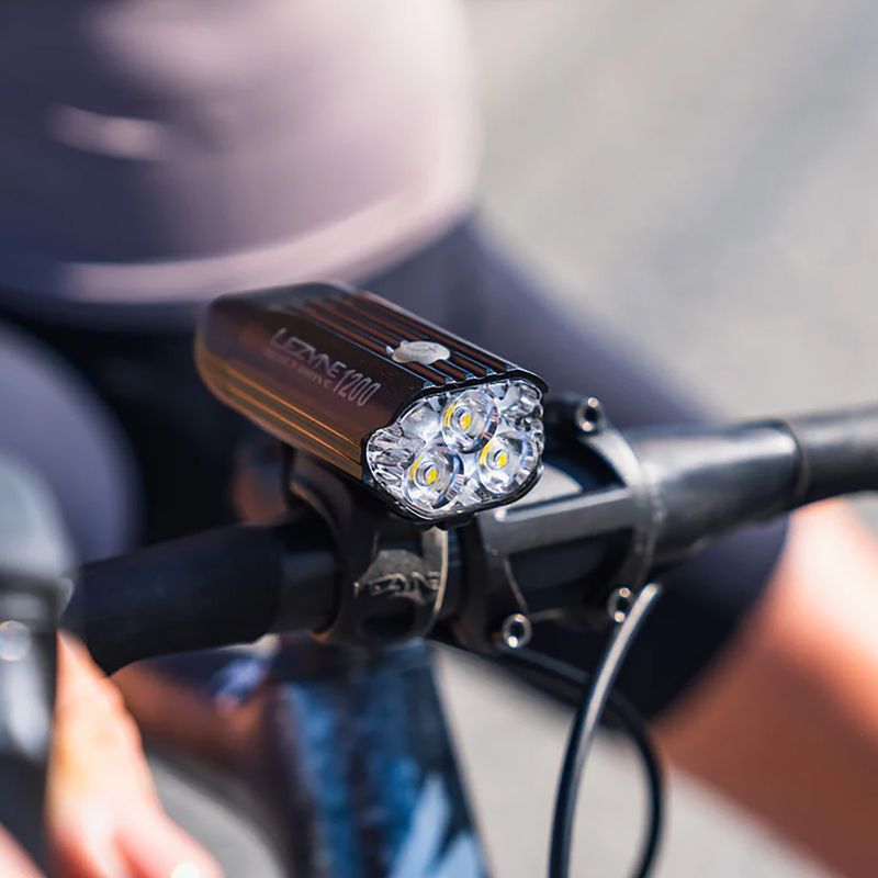 Far de bicicletă față Lezyne React Drive Front matte black 9
