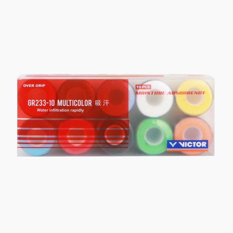 Învelișuri pentru rachete de badminton VICTOR GR233 10 buc. multicolour