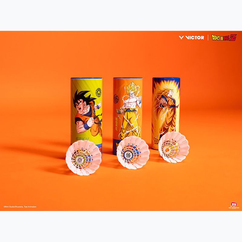 Fluturași pentru badminton VICTOR Dragon Ball Z Synthetic 3 buc. sodalite blue 2