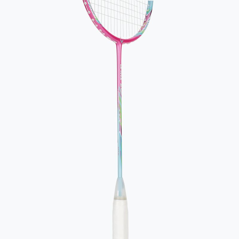 Rachetă de badminton VICTOR DriveX 6SP QM fluorescent rose-red/light blue 4