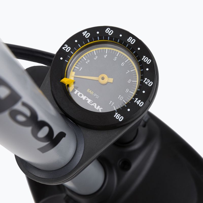Pompă de picior pentru bicicletă Topeak Joe Blow Max Hp, negru, T-TJB-M2S 3