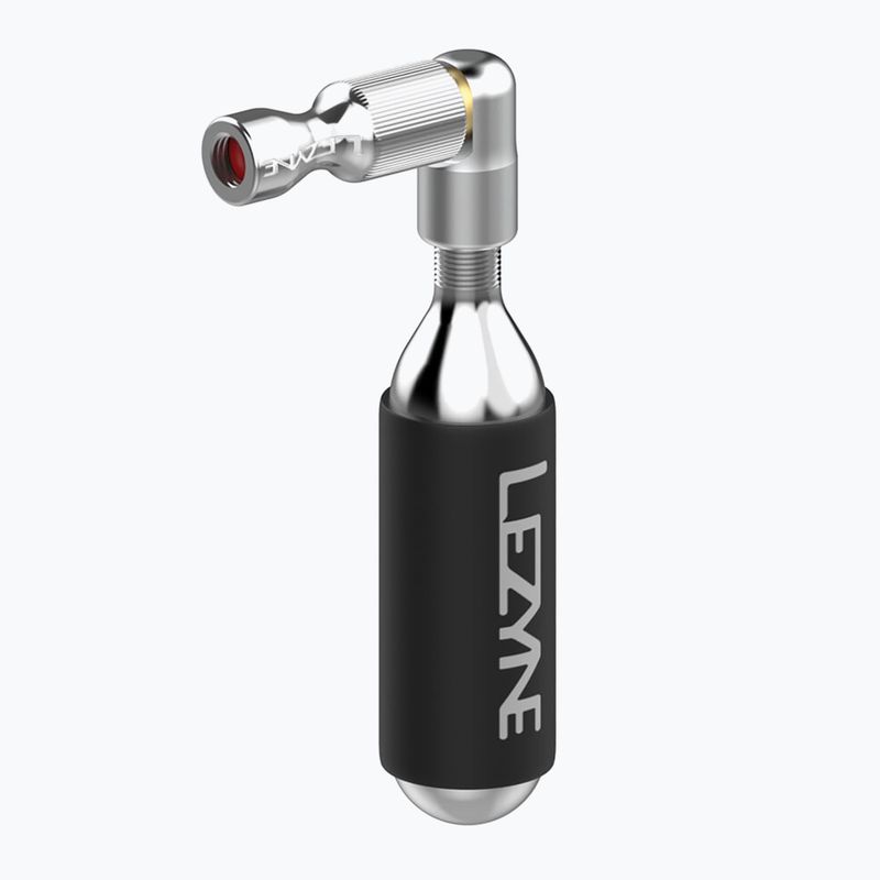 Pompă de bicicletă Lezyne Trigger Drive CO2 + Nabój 16 g gloss silver