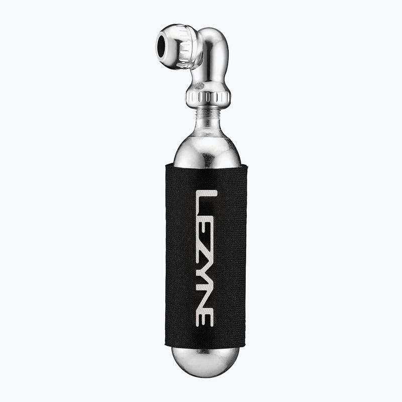 Pompă de bicicletă Lezyne Twin Speed Drive CO2 + 1x nabój 16g gloss silver
