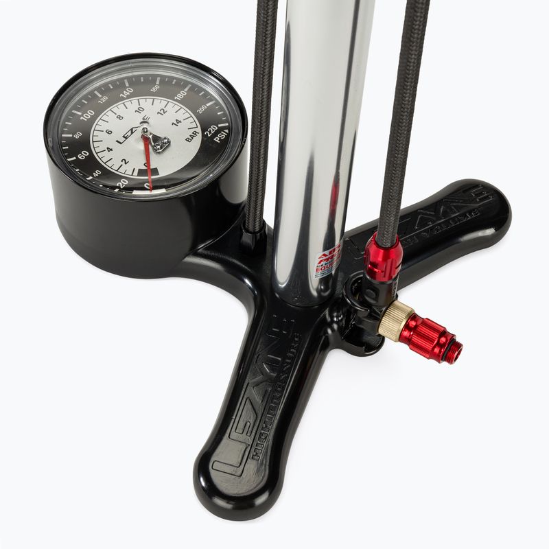 Pompă de bicicletă Lezyne CNC Floor Drive 3.5 gloss silver 2