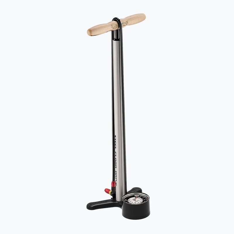 Pompă de bicicletă Lezyne Steel Floor Drive 3.5 metallic silver