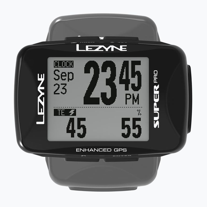 Ciclocomputer de bicicletă Lezyne Super Pro GPS black