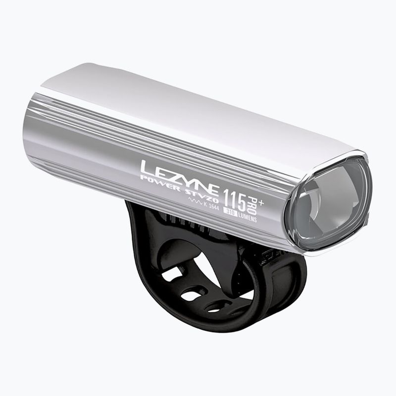 Lampă de bicicletă față Lezyne Power Stvzo Pro 115 gloss silver