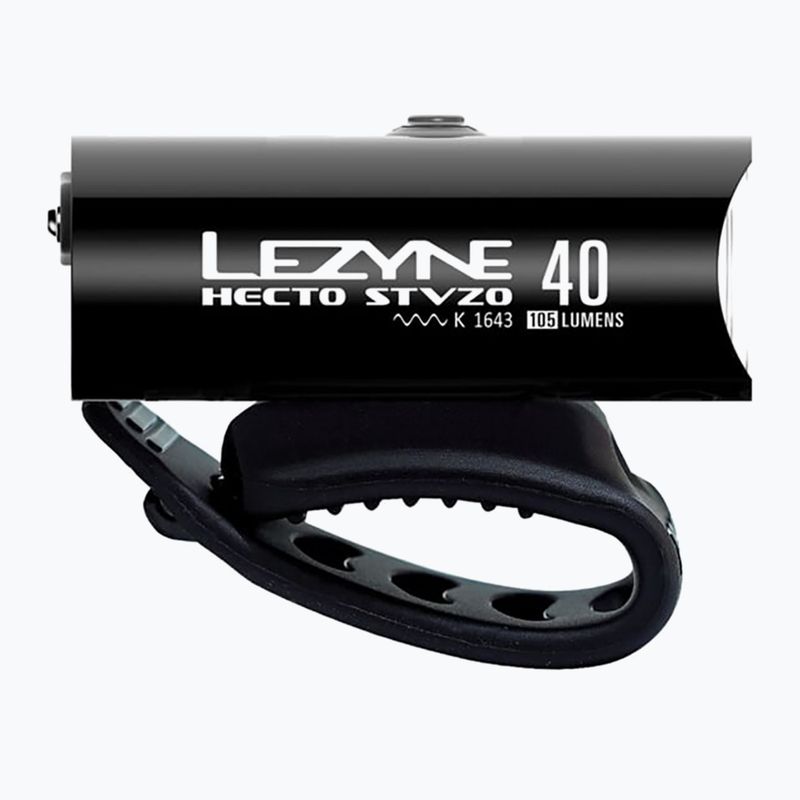 Far de bicicletă față Lezyne Hecto Drive Stvzo 40 Front gloss black 2