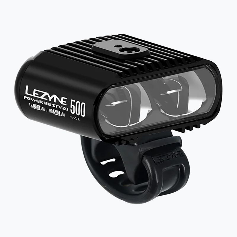 Lampă de bicicletă față Lezyne Power HB Drive Stvzo 500 Loaded black
