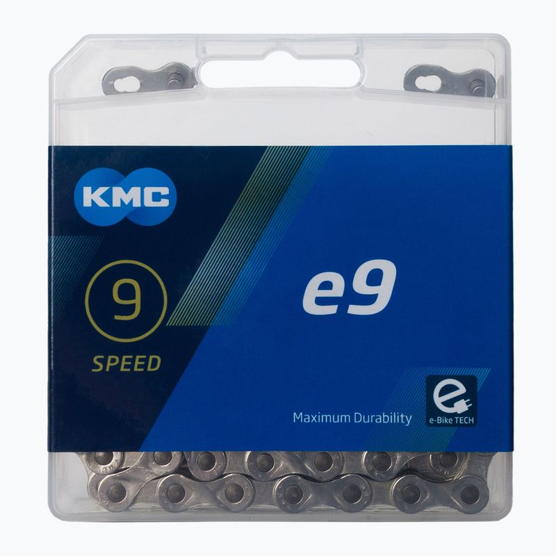 Lanț KMC e9x122 e-Bike argint BE09TNP22