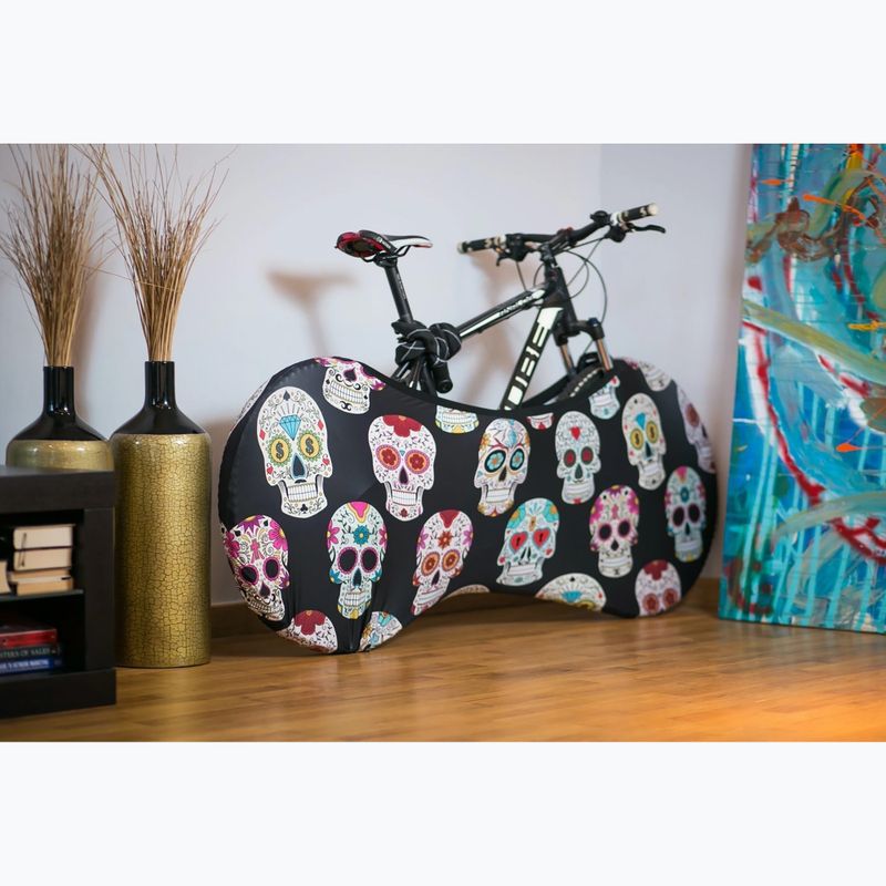 Husă pentru roți de bicicletă VELOSOCK Skulls 3
