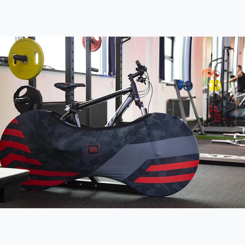 Husă pentru roți de bicicletă VELOSOCK Red Lines 3