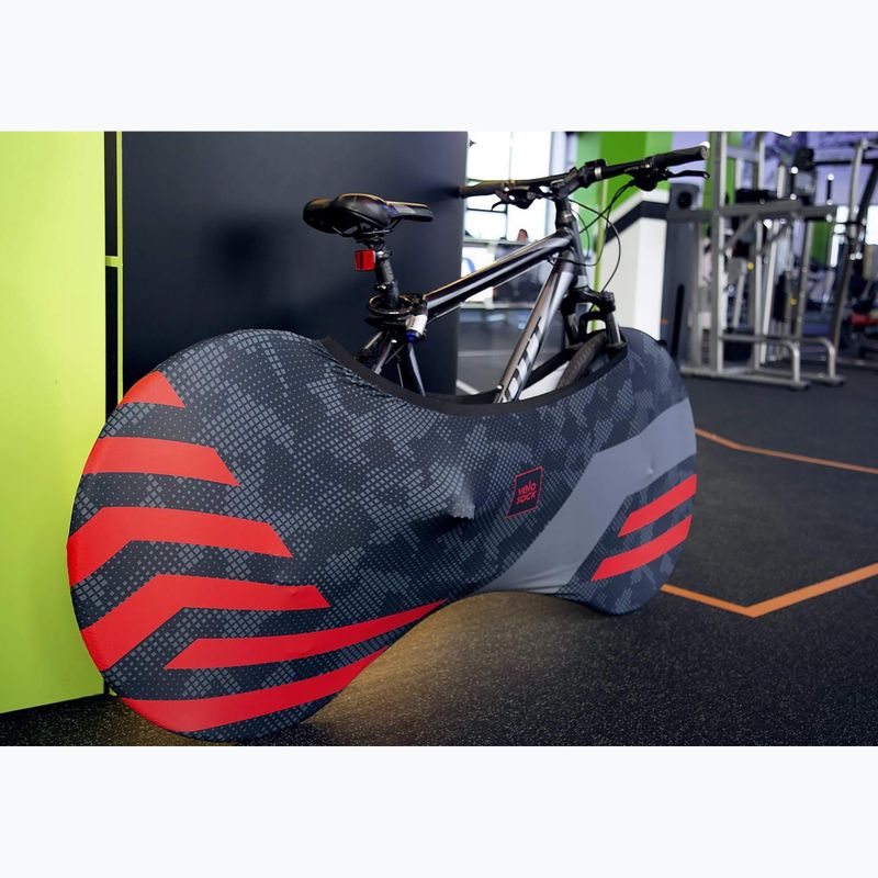 Husă pentru roți de bicicletă VELOSOCK Red Lines 4
