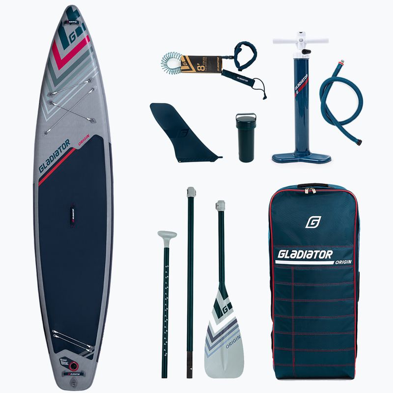 SUP bord GLADIATOR Origin Touring 12'6''x32''x6'' albastru ORG 12.6T