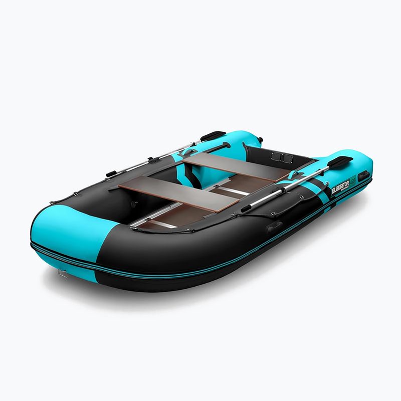 Barcă pneumatică pentru șapte persoane Gladiator B420 AL black/turquoise 3