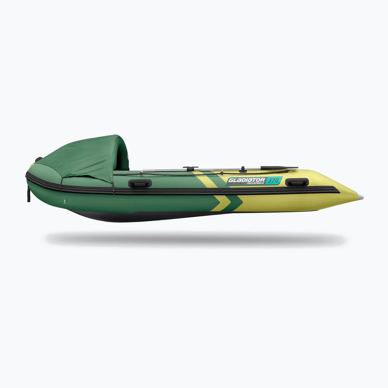Barcă pneumatică pentru cinci persoane Gladiator C370 AL green/yellow 8