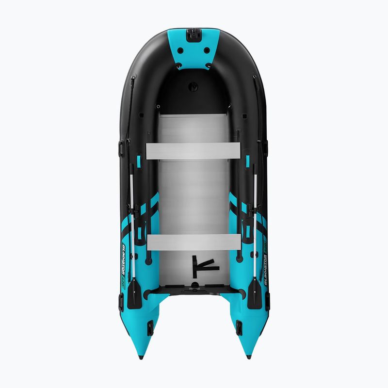 Barcă pneumatică pentru șapte persoane Gladiator C420 AL black/turquoise 2