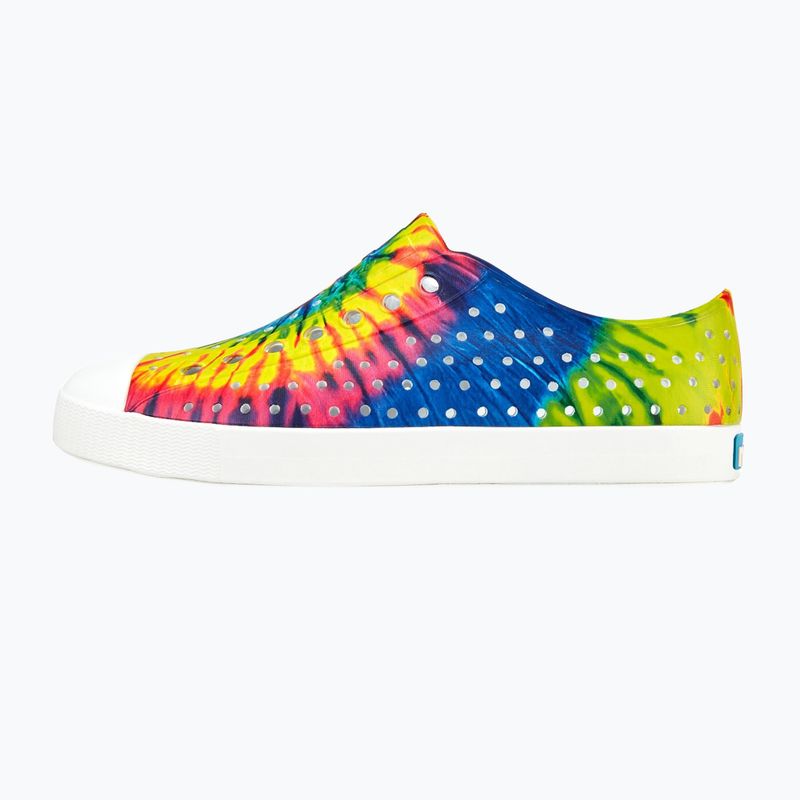 Pantofi de sport pentru copii Native Jefferson Print Shell white/shell white/neon multi tie dye 10