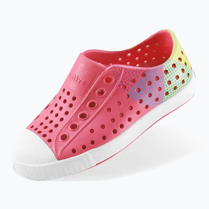 Încălțăminte pentru copii Native NA-12111502 Jefferson Block dazzle pink/shell white/celery maria starfish