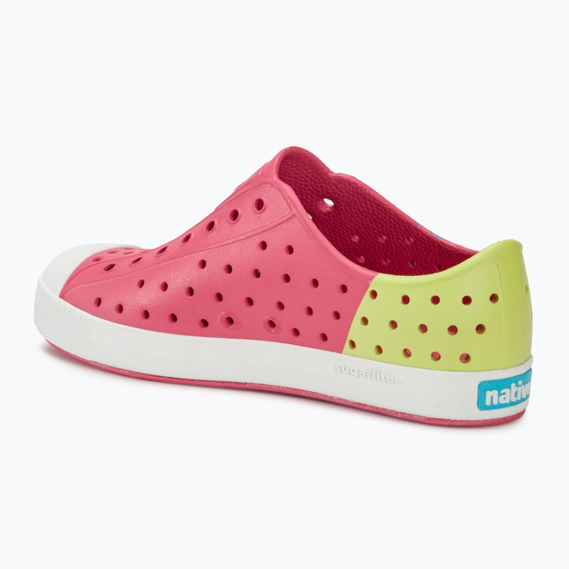 Încălțăminte pentru copii Native NA-12111502 Jefferson Block dazzle pink/shell white/celery maria starfish