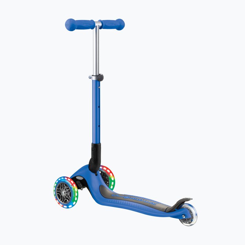 Trotinetă cu 3 roți pentru copii Globber Junior Foldable Lights navy blue 2