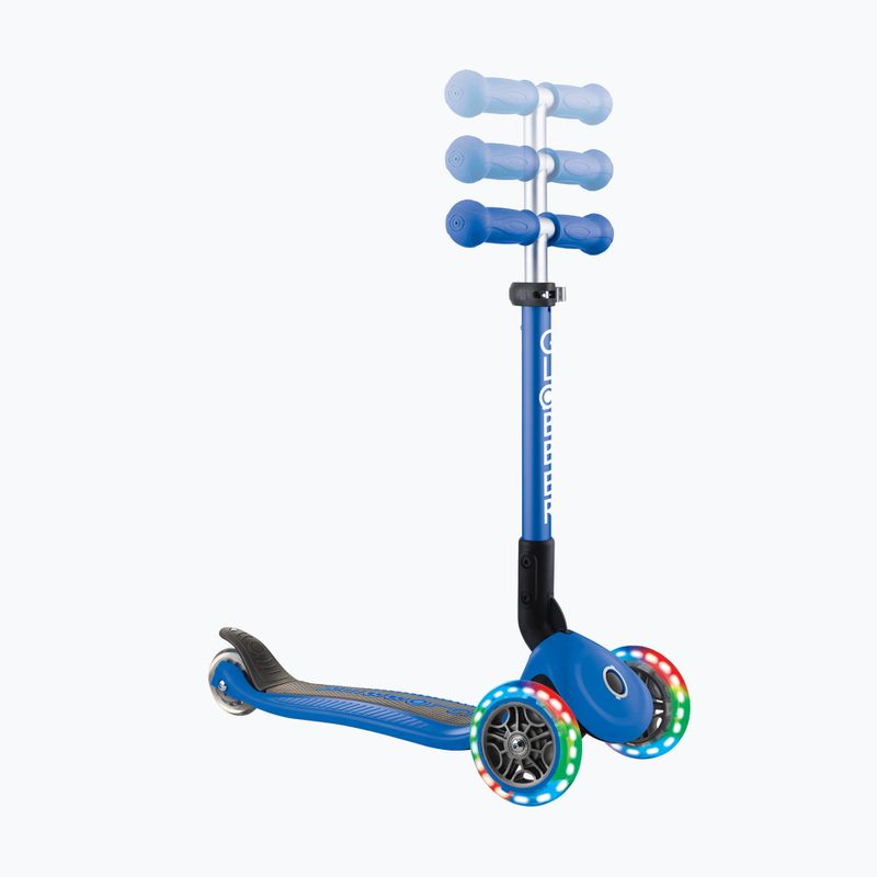 Trotinetă cu 3 roți pentru copii Globber Junior Foldable Lights navy blue 7