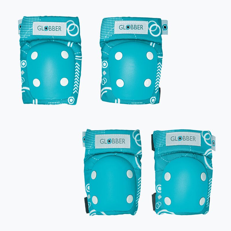 Set de apărători pentru copii Globber Toddler teal/sahpes