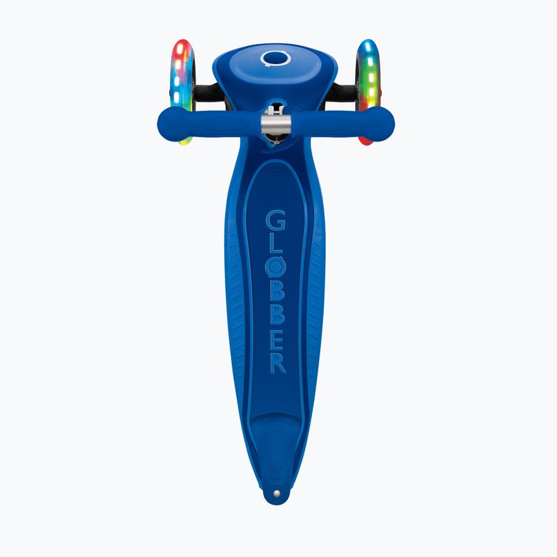 Trotinetă cu 3 roți pentru copii Globber Primo Foldable Plus Lights navy blue 5