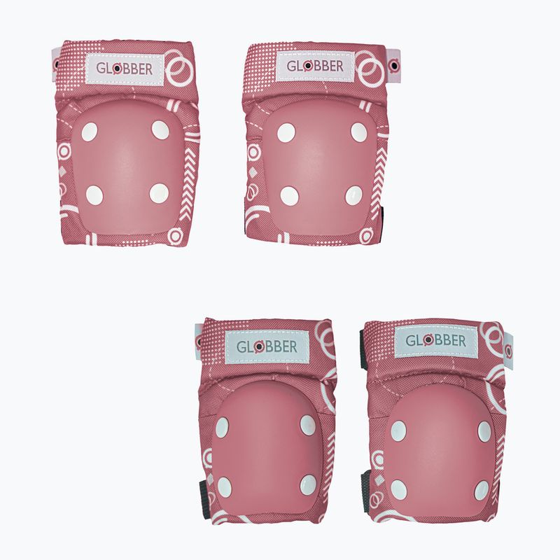 Set de apărători pentru copii Globber Toddler deep pastel pink/shapes