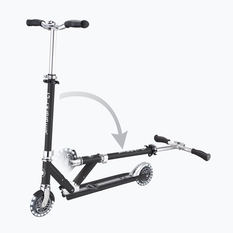 Trotinetă de oraș pentru copii Globber Flow Element Lights black 6