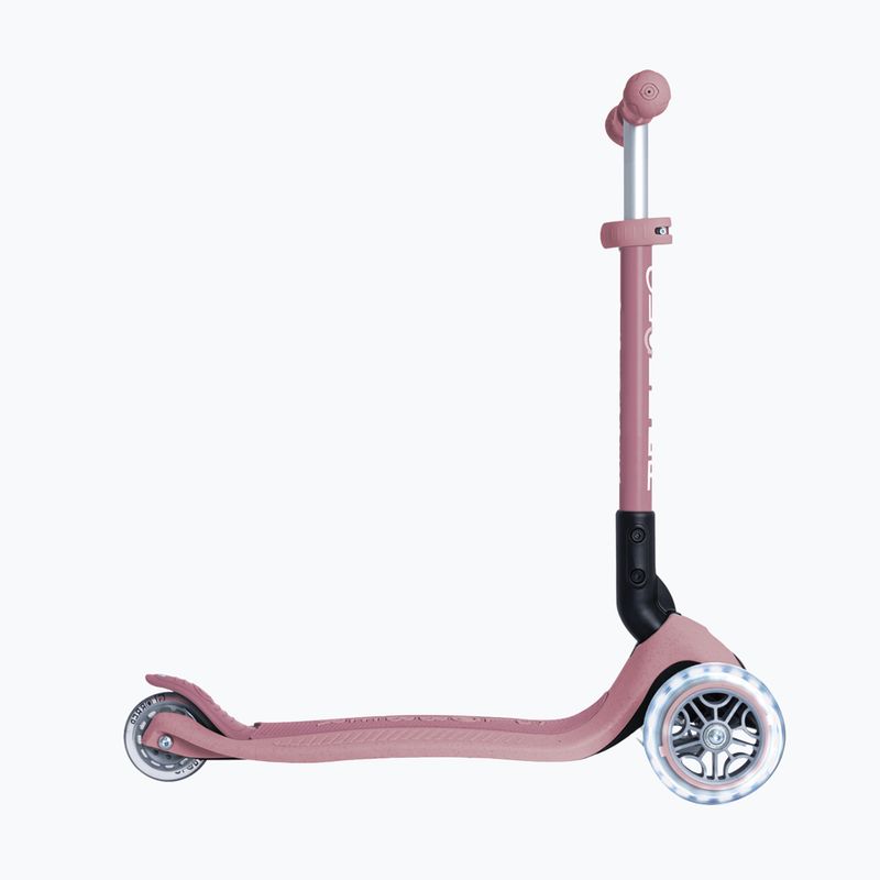 Trotinetă cu 3 roți pentru copii Globber Junior Foldable Lights Eco berry 2