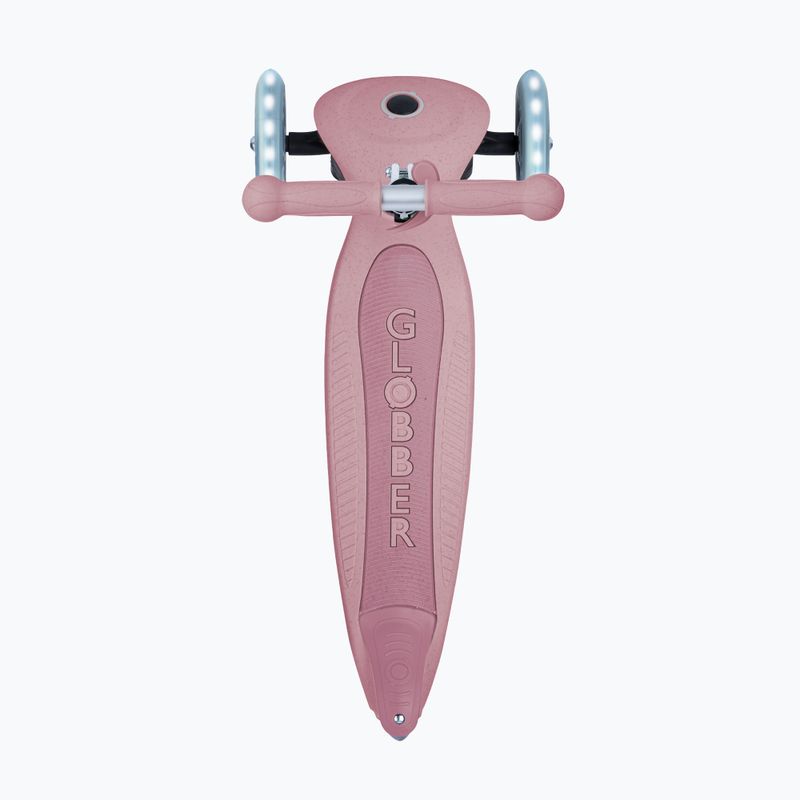 Trotinetă cu 3 roți pentru copii Globber Junior Foldable Lights Eco berry 4