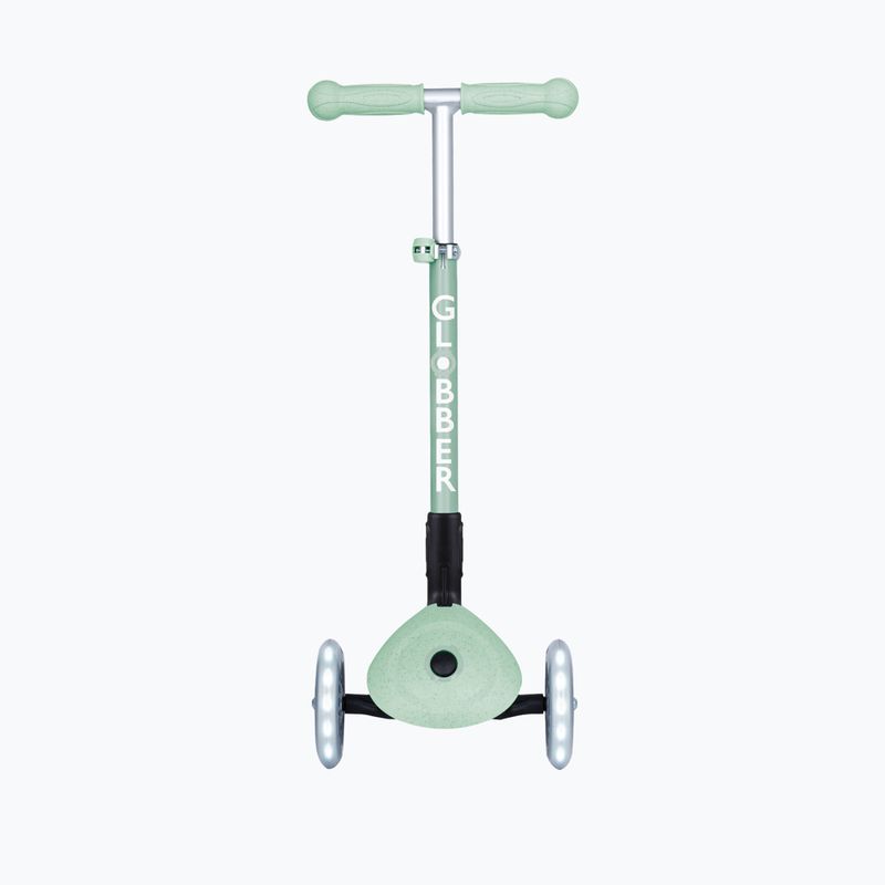Trotinetă cu 3 roți pentru copii Globber Junior Foldable Lights Eco pistachio 3