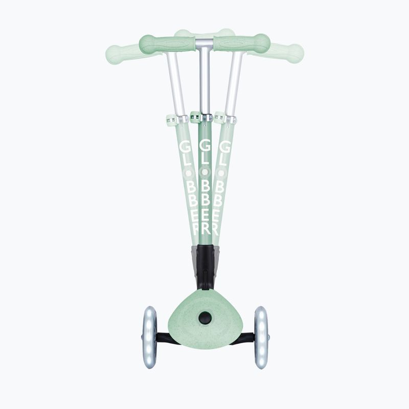 Trotinetă cu 3 roți pentru copii Globber Junior Foldable Lights Eco pistachio 7