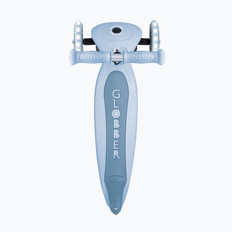 Trotinetă cu trei roți pentru copii Globber Junior Primo Foldable Lights Eco blueberry 4