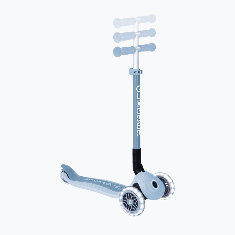 Trotinetă cu trei roți pentru copii Globber Junior Primo Foldable Lights Eco blueberry 9